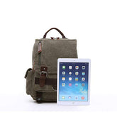 Canvas backpack Chest Shoulder Rucksack Travel Casual Sling Bag Waterproof Crossbody bag Men Women